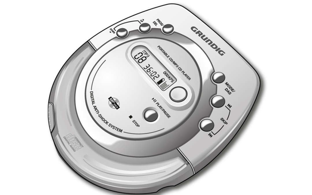 Illustratie Grundig Walkman