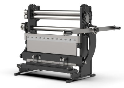 Product rendering plaatbuigmachine vrijstaand met slagschaduw