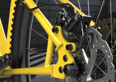 Product rendering Mountainbike (detail-1)
